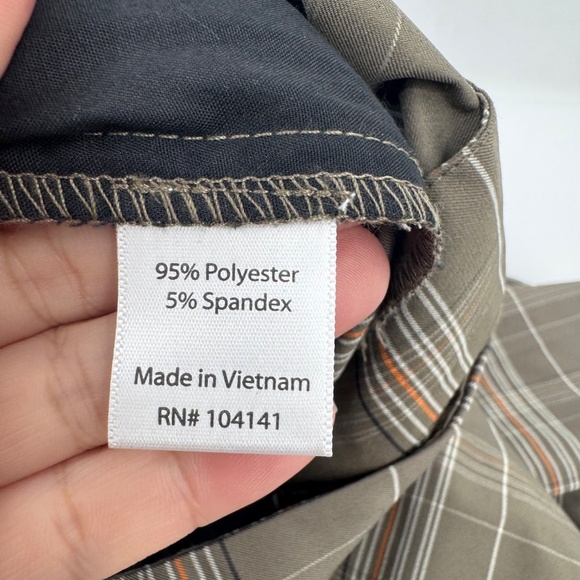 Walter Hagen Shorts Men 40 NEW Brown Plaid Golf Performance Flat Front Stretch - Picture 7 of 12